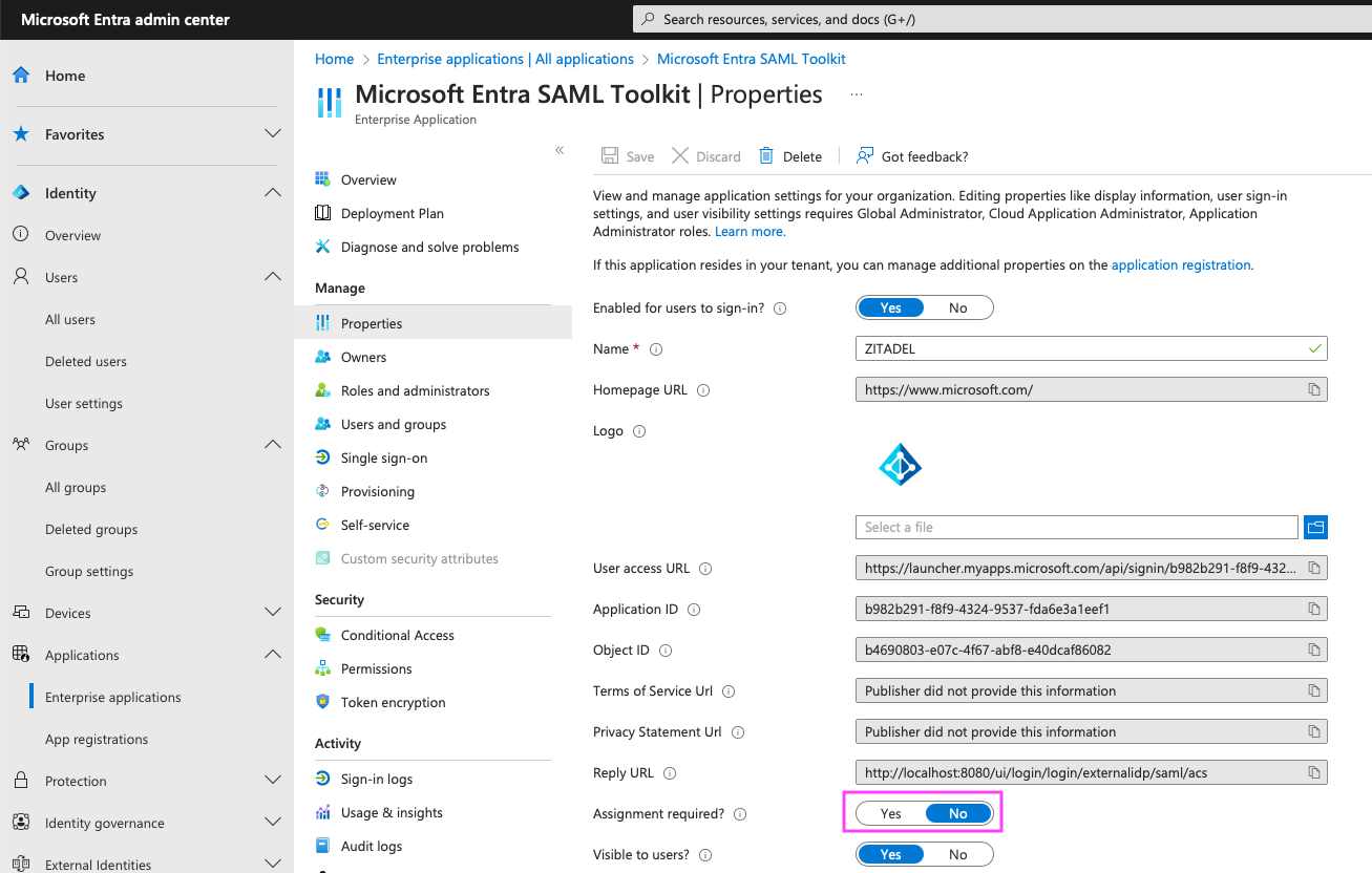 Disable assignment required check